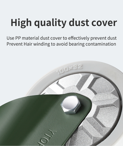 YTOP <span class=keywords><strong>4</strong></span> Zoll drehbares Nylon European Type Medium <span class=keywords><strong>Duty</strong></span> Lenkrad - Product Image 4