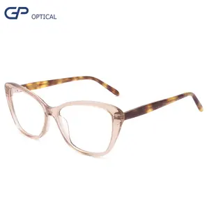 New Design Low MOQ Acetate Eyeglasses Frame Customized Logo Fashion Acetate Eyewear Optical Frame For Men Women
