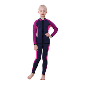 थोक 3 मिमी मोटे बच्चे नियोप्रोन स्प्लिट प्रकार आर्द्रसूट कस्टम प्रिंट पैटर्न गर्म डाइविंग और तैराकी सर्फिंग सूट - Product Image 3