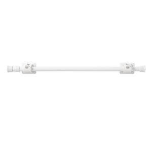 Telescopic Curtain Rod White Painted No Drilling Bathroom Kitchen Use Cylinder Shape Support Frame - Product Image 5