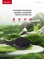Mini haut-parleurs portables étanches Bluetooth stéréo sans fil avec prise en charge de la carte TF pour l'extérieur