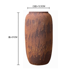 Vase à fleurs en céramique pour le sol et la table Vase contemporain à haute température pour décor artistique étanche pour l'intérieur et l'extérieur Vases de <span class=keywords><strong>cimetière</strong></span> - Product Image 4