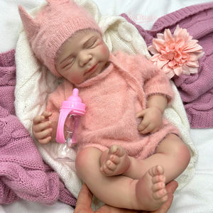 Boneka Bayi Reborn Silikon Lukis OEM/ODM Koleksi Seniman DIY Prop Ekspresi Berbeda Boneka Silikon Bayi Baru Lahir - Product Image 5