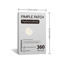 Patch d'acné PE d'huile essentielle hydrocolloïde transparente directe d'usine isolation faciale organique personnalisée pour les patchs de bouton d'acné