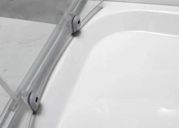 Porte coulissante en verre portable, support de voyeur, cadre en alliage d'aluminium pour utilisation hôtelière, design moderne, salle de douche, accessoires sexuels