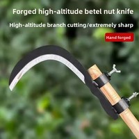 Couteau de jardinage multifonctionnel en acier au manganèse à tête de faucille pour la taille des branches en altitude