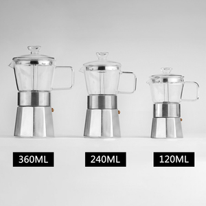 Venta caliente de alta calidad profesional clásico de aluminio estufa Espresso CAFÉ fabricante italiano de <span class=keywords><strong>olla</strong></span> de Café <span class=keywords><strong>Moka</strong></span> - Product Image 6