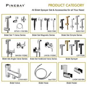 PINEBAY - Juego <span class=keywords><strong>de</strong></span> Rociador <span class=keywords><strong>de</strong></span> Bidé <span class=keywords><strong>de</strong></span> Mano <span class=keywords><strong>de</strong></span> Acero Inoxidable SUS304 para Baño, Acabado en Níquel Cepillado, 2 Modos <span class=keywords><strong>de</strong></span> Rociado, Garantía <span class=keywords><strong>de</strong></span> <span class=keywords><strong>3</strong></span> Años - Product Image 5