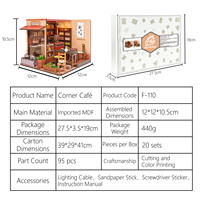 Kit de maison miniature en bois personnalisable avec logo, vente en gros, construisez votre propre maison de poupée avec lumières et meubles pour les 14 ans et plus