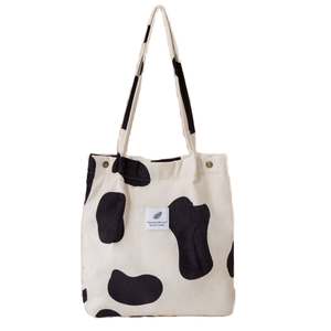 Bolsos Tote de Pana de Gran Capacidad al por Mayor para Mujer, Diseño de Hombro Único, Color Sólido, para Estudiantes y Trabajadoras de Oficina, de Poliéster - Product Image 1