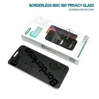Pelindung Layar Kaca Tempered Privasi 360 Derajat 500C 0.55mm Tanpa Bingkai Full Glue Anti-Spy untuk 18 Pro Max