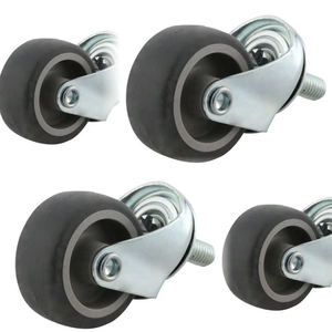 Ruedas giratorias industriales rígidas de 4/5/6 pulgadas sin freno, de 3 a 15 días de entrega, ruedas fijas de goma de 8 pulgadas para equipos escolares - Product Image 4