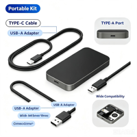 Hard Disk Eksternal SSD Magnetik Warna Hitam Oranye Grosir Pabrik 120gb 240g 1tb 2tb USB3.0 Tipe-C