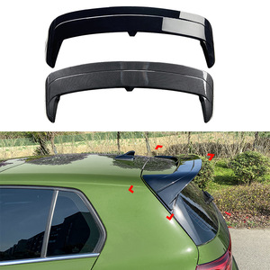Volkswagen Golf 8 Rear <b>Wing</b> Carbon Fiber Texture ABS Spoiler Trunk Lip Modification - Product Image 1