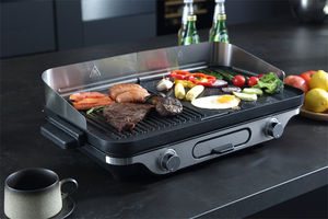 Grill électrique <span class=keywords><strong>de</strong></span> <span class=keywords><strong>table</strong></span> pour raclette avec fonduoir à fromage, <span class=keywords><strong>barbecue</strong></span> coréen, <span class=keywords><strong>plancha</strong></span>, grill d'intérieur - Product Image 2