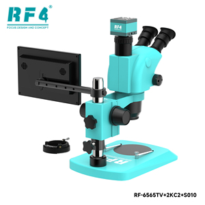 Microscope stéréoscopique trinoculaire RF4 RF-6565TV-2KC2PRO+S010 avec caméra HD 2K et <span class=keywords><strong>écran</strong></span> <span class=keywords><strong>d</strong></span>'affichage, <span class=keywords><strong>outils</strong></span> de réparation de cartes de circuits imprimés de téléphones portables - Product Image 5