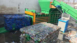 Empacadora de papel de desecho completamente automática de estación de basura, máquina de prensa empacadora de plástico hidráulica para ropa vieja - Product Image 6