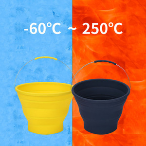 Secchio Pieghevole in Silicone da 1000ml per Acqua Potabile, Sabbia, <span class=keywords><strong>Spiaggia</strong></span>, Campeggio, Lusso, per Alimenti per Cavalli, Lavaggio - Product Image 6