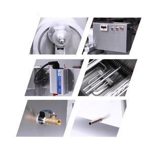 Freidora de rosquillas comercial eléctrica de 4 filas Mesa de acero inoxidable <span class=keywords><strong>Cheerios</strong></span> dulces eléctricos automáticos de una y dos filas - Product Image 2