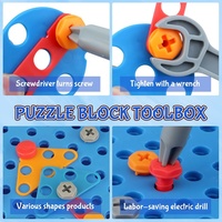 Perceuse électrique vis blocs de construction boîte à outils Kits bricolage assemblage et démontage écrou vis blocs Puzzle jouet éducatif pour les enfants