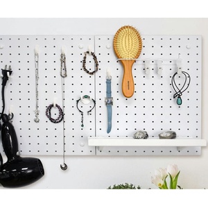 Kit de Organizador de Pared con Tablero de Clavijas Combinado para Dormitorio, Solución de Organización para Sala de Estar, Multifuncional, Autoadhesivo - Product Image 5