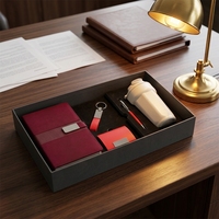 Agenda en cuir personnalisé A5, carnet de notes 2026, logo personnalisé, couverture rigide, journal, coffret cadeau d'affaires