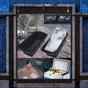 Custom Logo Extra Large Silicone Ice Cube Tray Mold Giant Flexible Square Molder <b>Maker</b> with Customized Ice Block Mould - Product Image 3