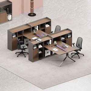 Postazione di Lavoro Modulare Ergonomica in Legno per Uffici Commerciali Condivisi - Product Image 1