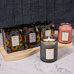 Difusor de té verificado, 12,3 Oz en tarro cubierto, aceite aromático, puerta de boda naranja, regalos de vidrio Natural, velas perfumadas para hacer velas - Product Image 4