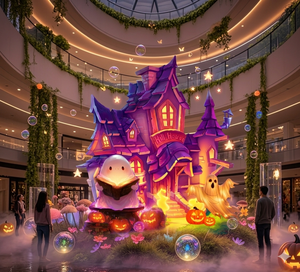 Lindas linternas flotantes de fantasmas de dibujos animados de Zigong, luces decorativas de Halloween para exteriores, para parques temáticos, plazas y pueblos junto al río. - Product Image 1