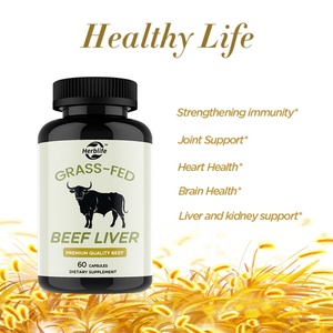 Private Label OEM <b>Grass</b> Fed Beef Liver Capsules <b>Grass</b> Fed Desiccated Liver Supplement - Product Image 3