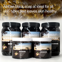 Savon Noir Africain Brut Éclaircissant en Gros, Hydratant au Beurre de Karité et au Charbon de Café, Savon Nettoyant pour Peaux Noires