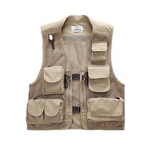 <span class=keywords><strong>Gilet</strong></span> da lavoro di marca alla moda da <span class=keywords><strong>uomo</strong></span> con pantaloni con tasca Multi-patta per la fotografia estiva all'aperto pesca <span class=keywords><strong>gilet</strong></span> sottile volontario - Product Image 1