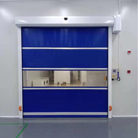 Porte à enroulement rapide automatique en PVC, porte industrielle à vitesse élevée avec moteur électrique, économie d'énergie, vente en gros