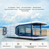 En stock, maison capsule préfabriquée de haute qualité, maison capsule spatiale, cabane capsule modulaire pour le camping et la vie en plein air