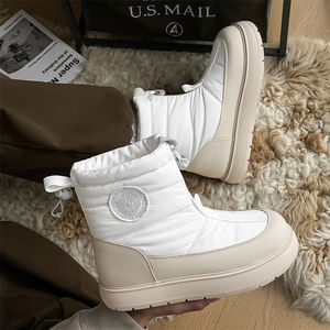 <span class=keywords><strong>Botas</strong></span> <span class=keywords><strong>de</strong></span> Invierno 2026 <span class=keywords><strong>de</strong></span> Moda, Nuevas <span class=keywords><strong>Botas</strong></span> <span class=keywords><strong>de</strong></span> Nieve Acolchadas hasta la Pantorrilla para <span class=keywords><strong>Mujer</strong></span>, <span class=keywords><strong>Botas</strong></span> <span class=keywords><strong>de</strong></span> Plataforma Cálidas e Impermeables con Logotipo en Relieve - Product Image 3