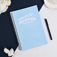 Feuille d'or personnalisée personnalisée impression de logo A5 hebdomadaire quotidien mariage voyage Fitness Agenda Journal organisateur spirale planificateur