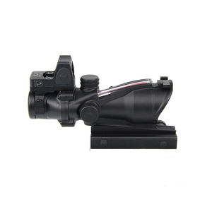 Mira telescópica Luger 4x32 ACOG con aumento 4X, retícula roja/verde, accesorios de caza, mira láser de 11mm/20mm, mira láser <span class=keywords><strong>para</strong></span> caza - Product Image 5