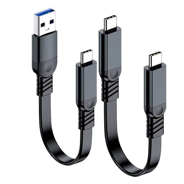 1m/2m/3m USB3.2 Cable 10Gbps 60W Fast Charging USB a to Type C Cord Flat Line Design Flexible Extension Line Laptop Mobile Phone