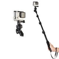 YUNTENG 188 aluminium 126cm Selfie Stick monopode avec fonction de pliage Compatible iPhone Android Smartphones pour caméra d'action GoPro