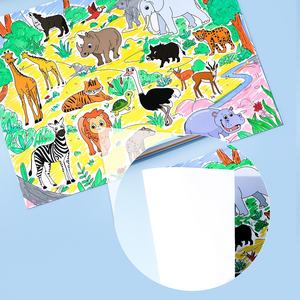 Nouveau produit transfrontalier amusant bricolage Animal <span class=keywords><strong>Pop</strong></span>-<span class=keywords><strong>Up</strong></span> Origami <span class=keywords><strong>livre</strong></span> autocollant <span class=keywords><strong>livre</strong></span> pour enfants de 3 à 6 ans en papier - Product Image 3