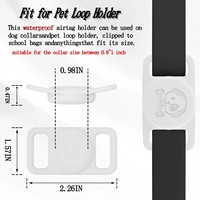 Étiquette intelligente pour retrouver mon appareil, mini localisateur, traceur GPS, accessoires en silicone, étanche, collier pour chien, support pour AirTags
