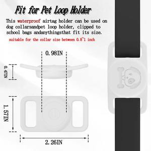 Etiqueta Inteligente Localizador de Dispositivos Mini Rastreador GPS Funda de Silicona Accesorios para Mascotas Collar de Perro Impermeable Soporte para AirTags - Product Image 3