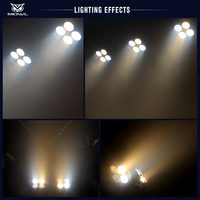 MOWL Prix Compétitif 4 Yeux 4x50w 200W DMX COB Blinder LED Spot Par Lumière pour Scène Mariage Église Studio