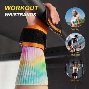 Tùy chỉnh Crossfit ban nhạc cổ tay sweatband thể dục thể thao sweatbands aborbsweat phụ kiện cotton tùy chỉnh màu sắc chấp nhận - Product Image 6