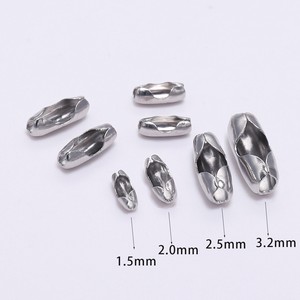 Hebilla de joyería con cuentas para cintura, 1.5mm 2.0mm 2.5mm 3.2mm, chapada en metal, para fabricación de joyas DIY - Product Image 1