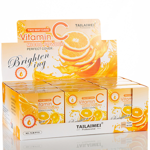 <span class=keywords><strong>TLM</strong></span>-polvo con vitamina C, Control del aceite, brillo, ajuste antisudor, natural, duradero, no es fácil de quitar, maquillaje corrector en polvo - Product Image 3