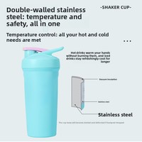 Gobelet isotherme portable en acier inoxydable 316 de grande capacité pour protéines en poudre, idéal pour l'extérieur et la voiture