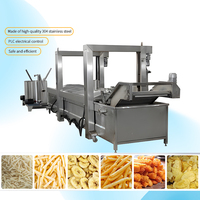 Ligne de production de frites à haut rendement, personnalisable, industrielle, avec friteuse et filtre à huile