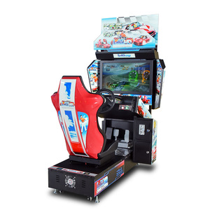 Máquina de Videojuegos de Carreras de Autos Arcade, Operada con Monedas, para Centros de Juegos Infantiles, en Español y Japonés, de Fibra de Vidrio, en Oferta - Product Image 4